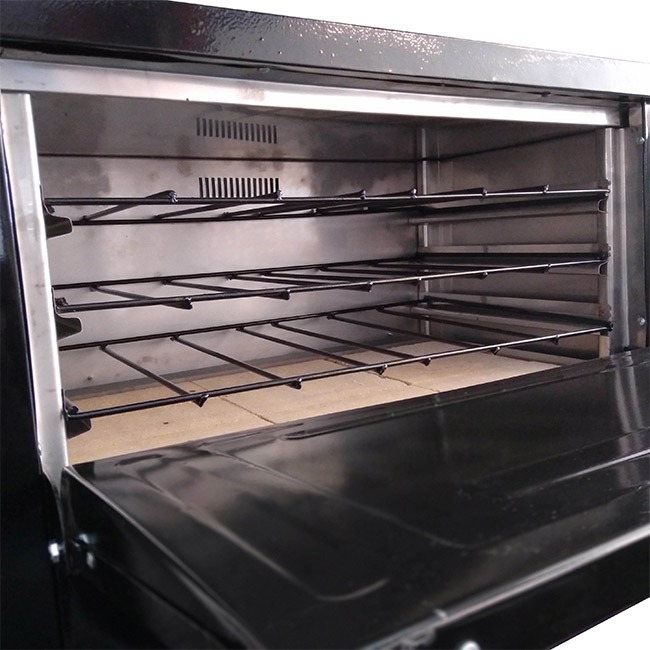 Horno pizzero 6 moldes Calabro negro 920H – Dual Equipamientos