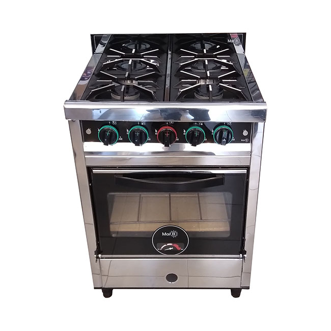 Cocina 4 hornallas MARB 60 CM puerta visor – Dual Equipamientos