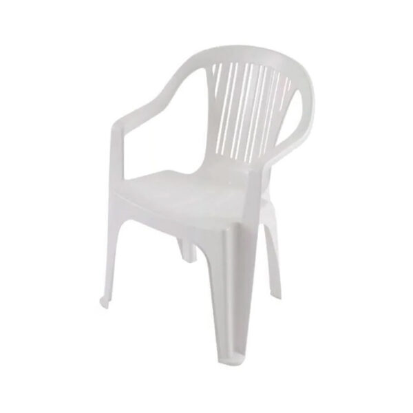 silla plastica Garden Life Titan blanca