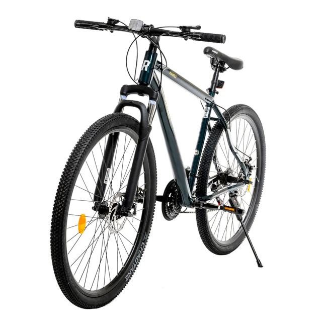 Bicicleta MTB 21V R29 Rander Kawil BKE-29-LB Talle L Color Verde y amarillo
