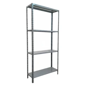 Estantería 4 estantes de chapa x 90 x 30 x 200 gris 55kg